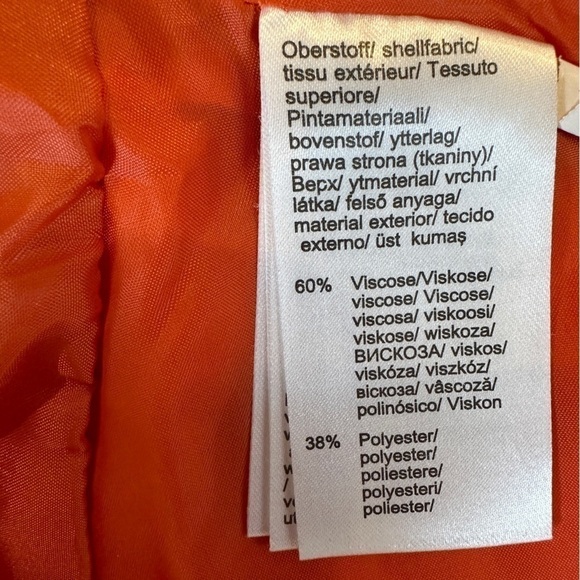 Venus Evening Tangerine Brocade Blazer Jacket 10 - Picture 12 of 13